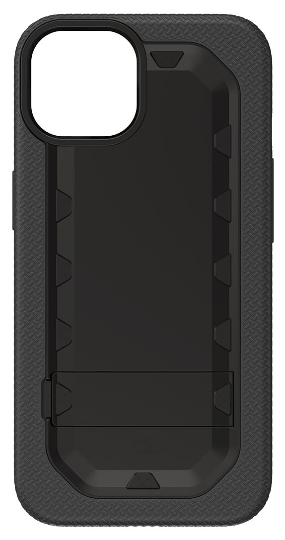 Quikcell ADVOCATE Dual Layered Kickstand - iPhone 16e - Armor Black