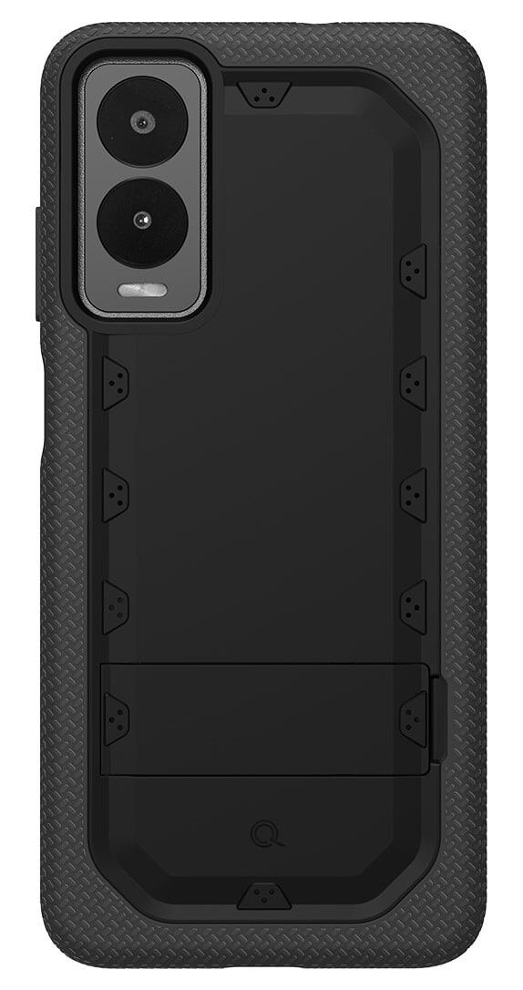 Quikcell Debut S3 Grand ADVOCATE Dual-Layer Kickstand Case – Armor Black