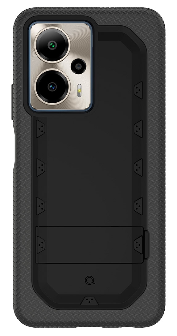 Quikcell Outlast 5G Grand ADVOCATE Dual-Layer Kickstand Case – Armor Black
